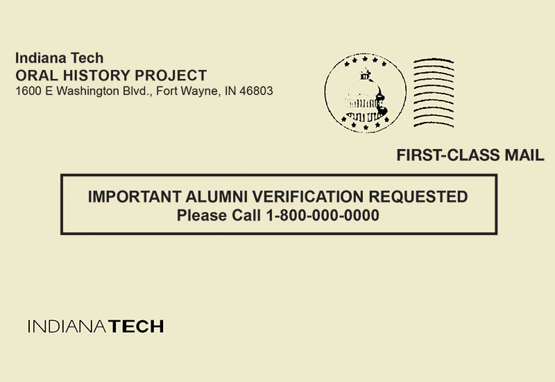 Alumni Verification Request Envelope